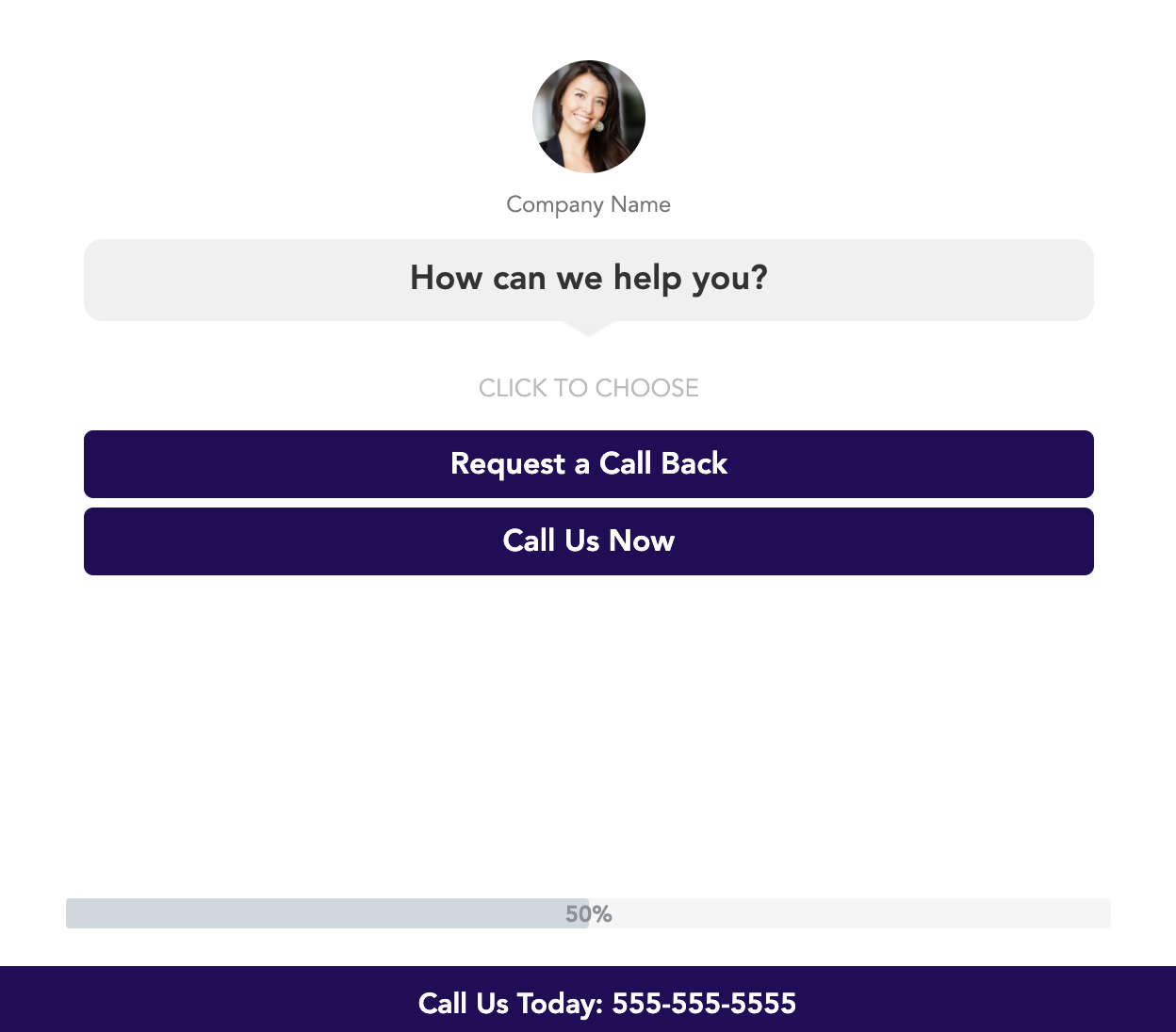 Chat Style Consultation Lead Capture Form