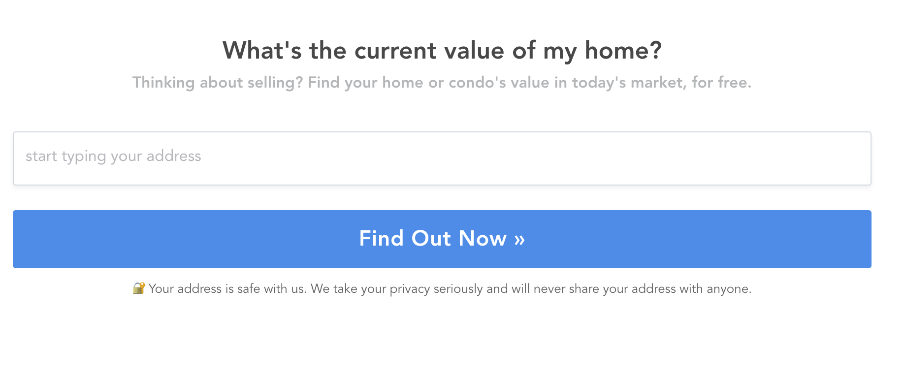 Home Valuation Form