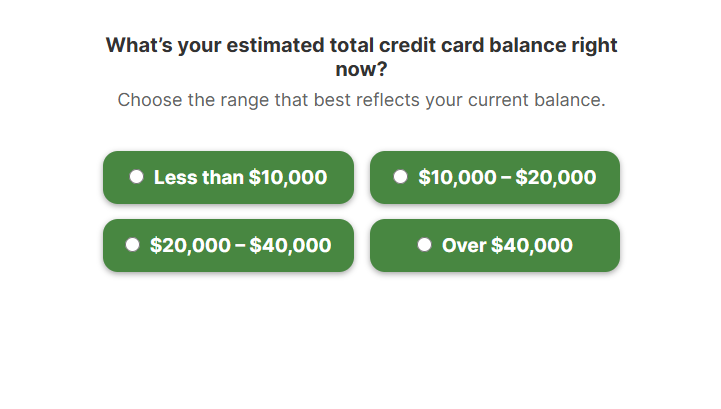 Debt Relief Form