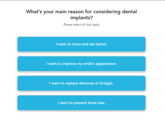 Dental Implant Consultation Form