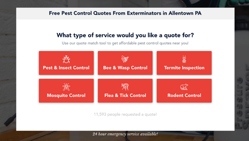 Pest Control Embedded With Icons